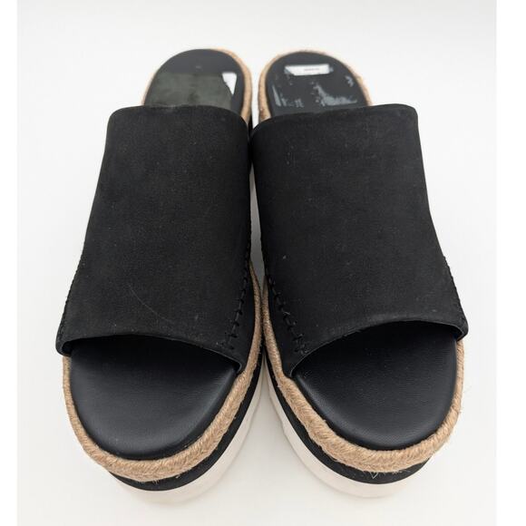 Free People Santorini Platform Slide Sandal Women's Black Size US11 EU42 - Picture 10 of 12